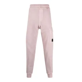 Diagonal Fleece Track Pants Light Peach