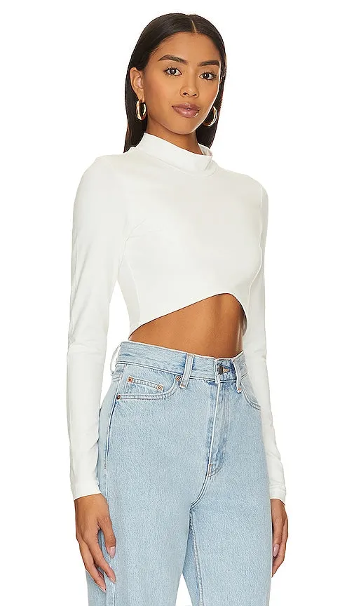 Dr. Denim Lizzie Top in White