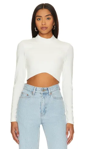 Dr. Denim Lizzie Top in White