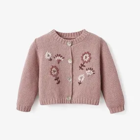 Elegant Baby Flower Cardigan