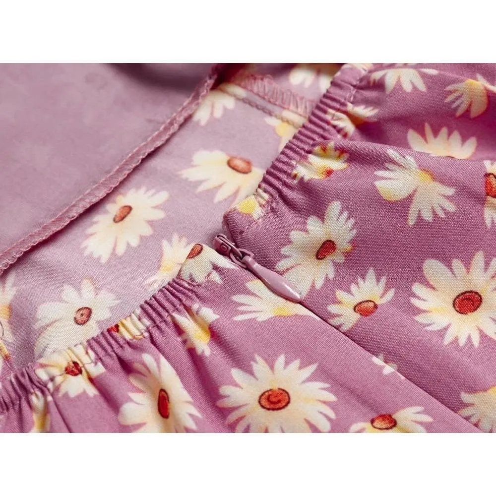 ELEGANT FLORAL MIDI DRESS