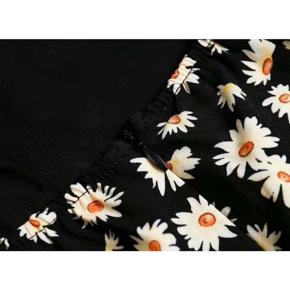 ELEGANT FLORAL MIDI DRESS