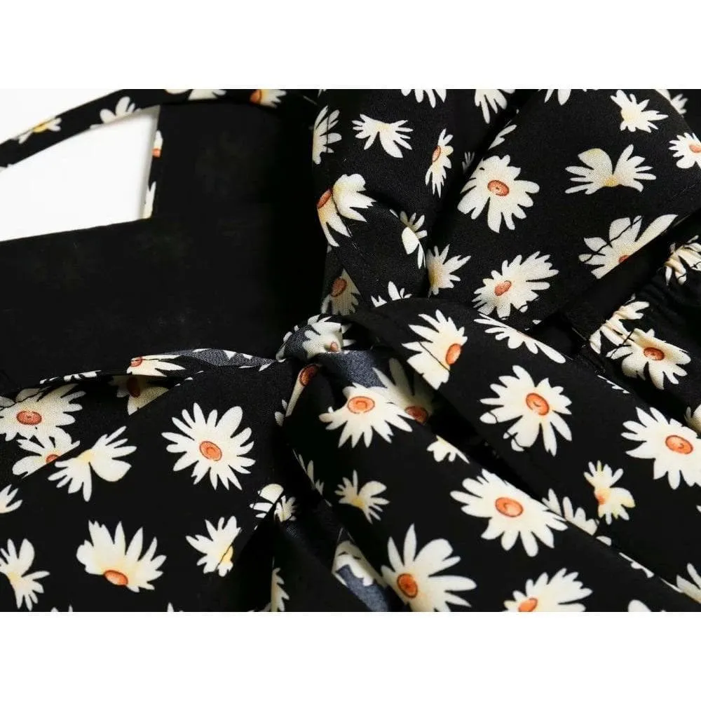 ELEGANT FLORAL MIDI DRESS