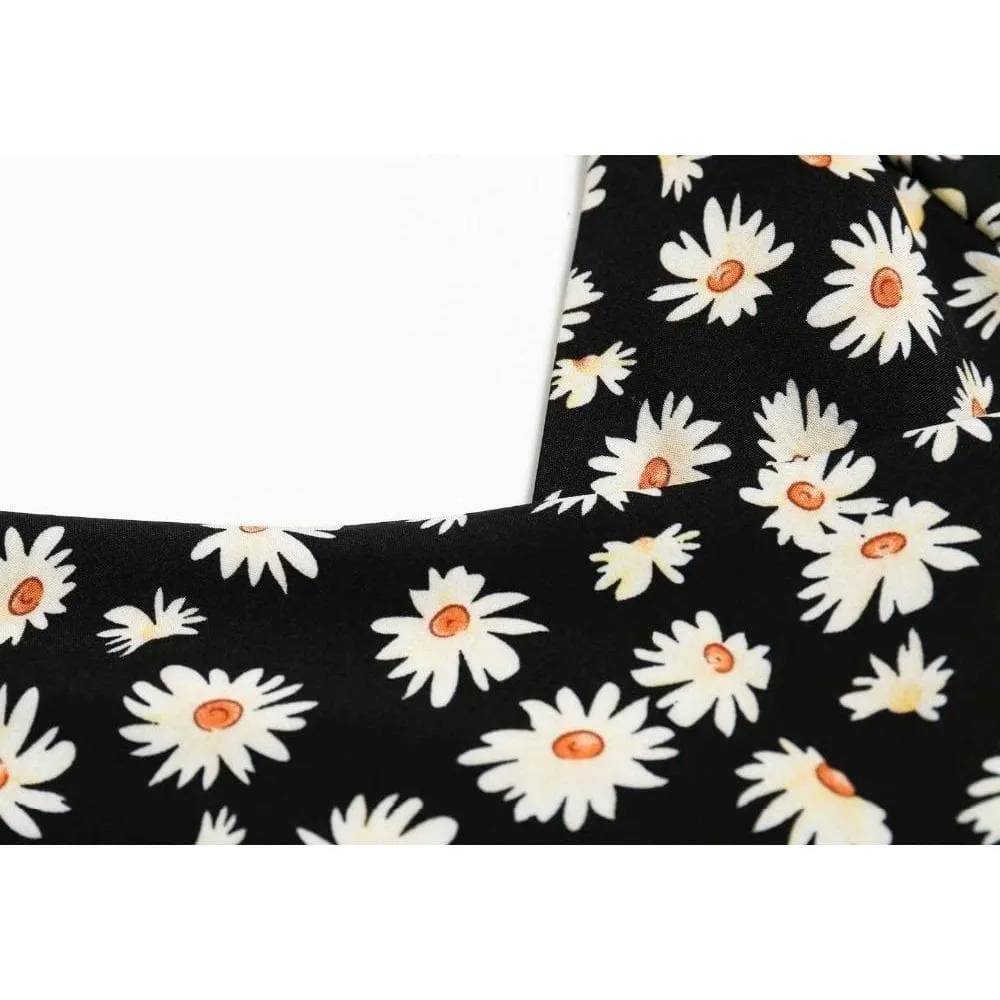 ELEGANT FLORAL MIDI DRESS