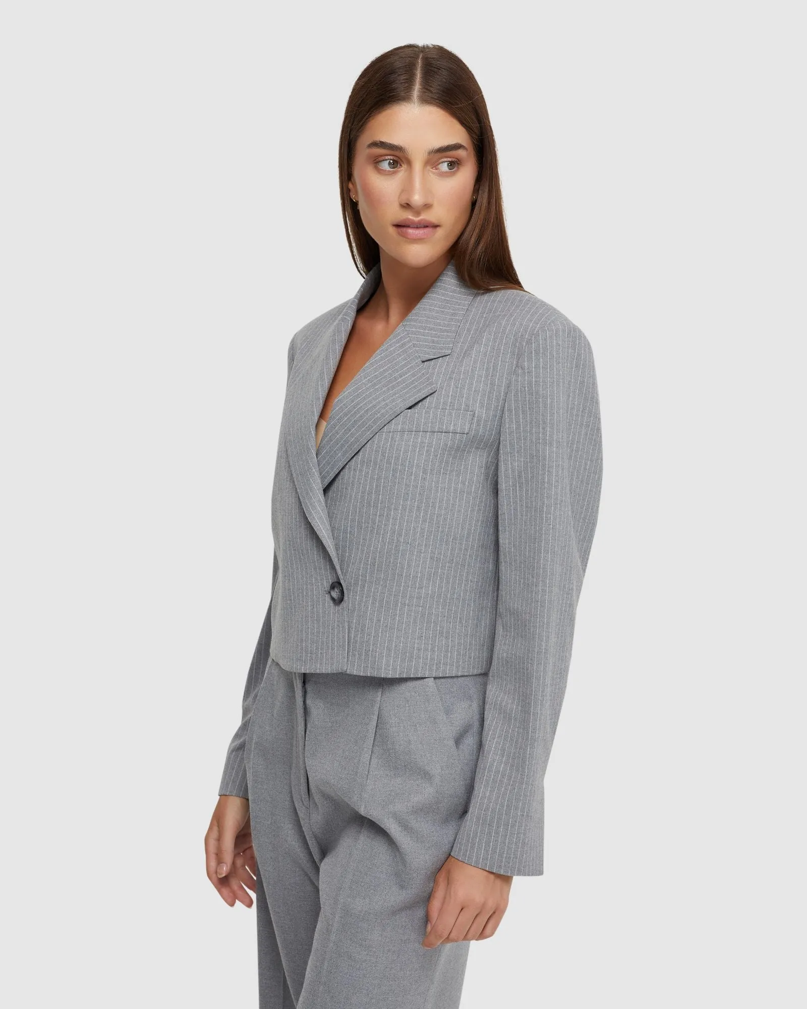 Ellis Pinstripe Suit Jacket