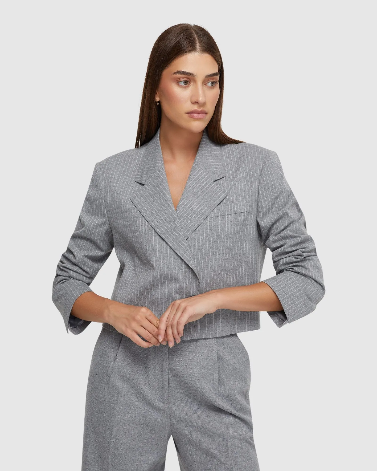Ellis Pinstripe Suit Jacket