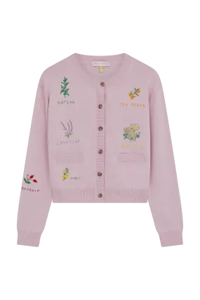 Embroidered Tea Cardigan