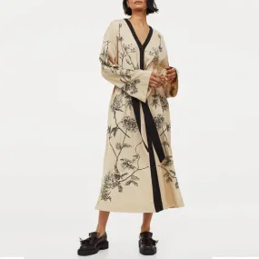 FLARE LONG SLEEVE DRESS