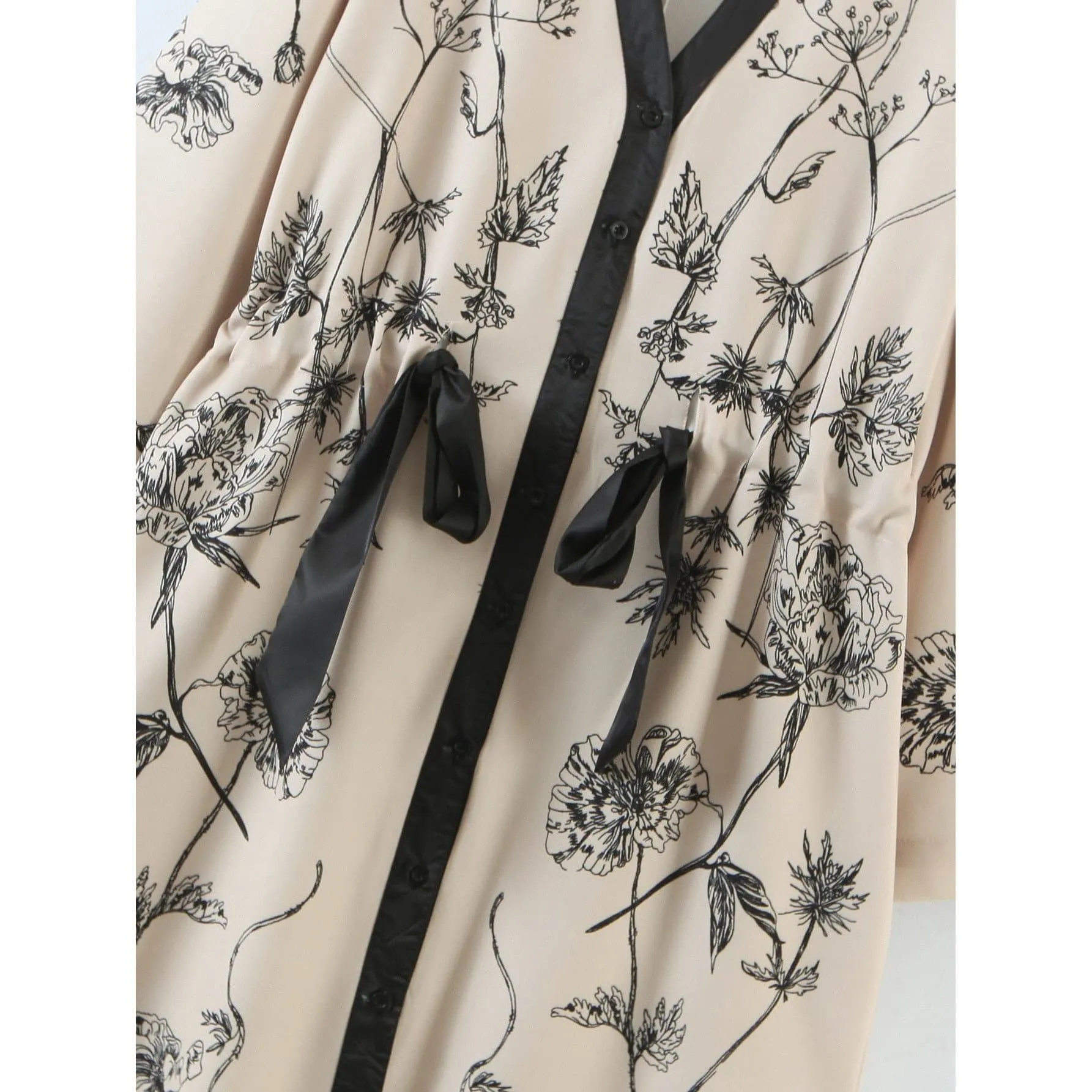 FLARE LONG SLEEVE DRESS