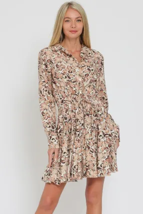 FLORAL FLIRTY SKIRT MINI DRESS