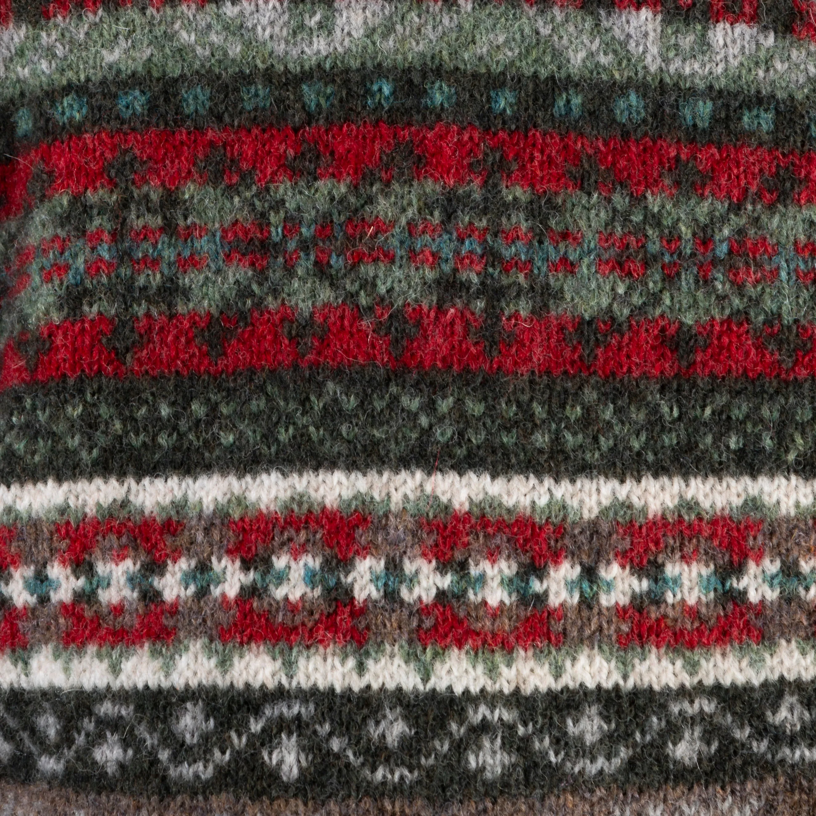 Geelong Fair Isle Cardigan in Seaweed