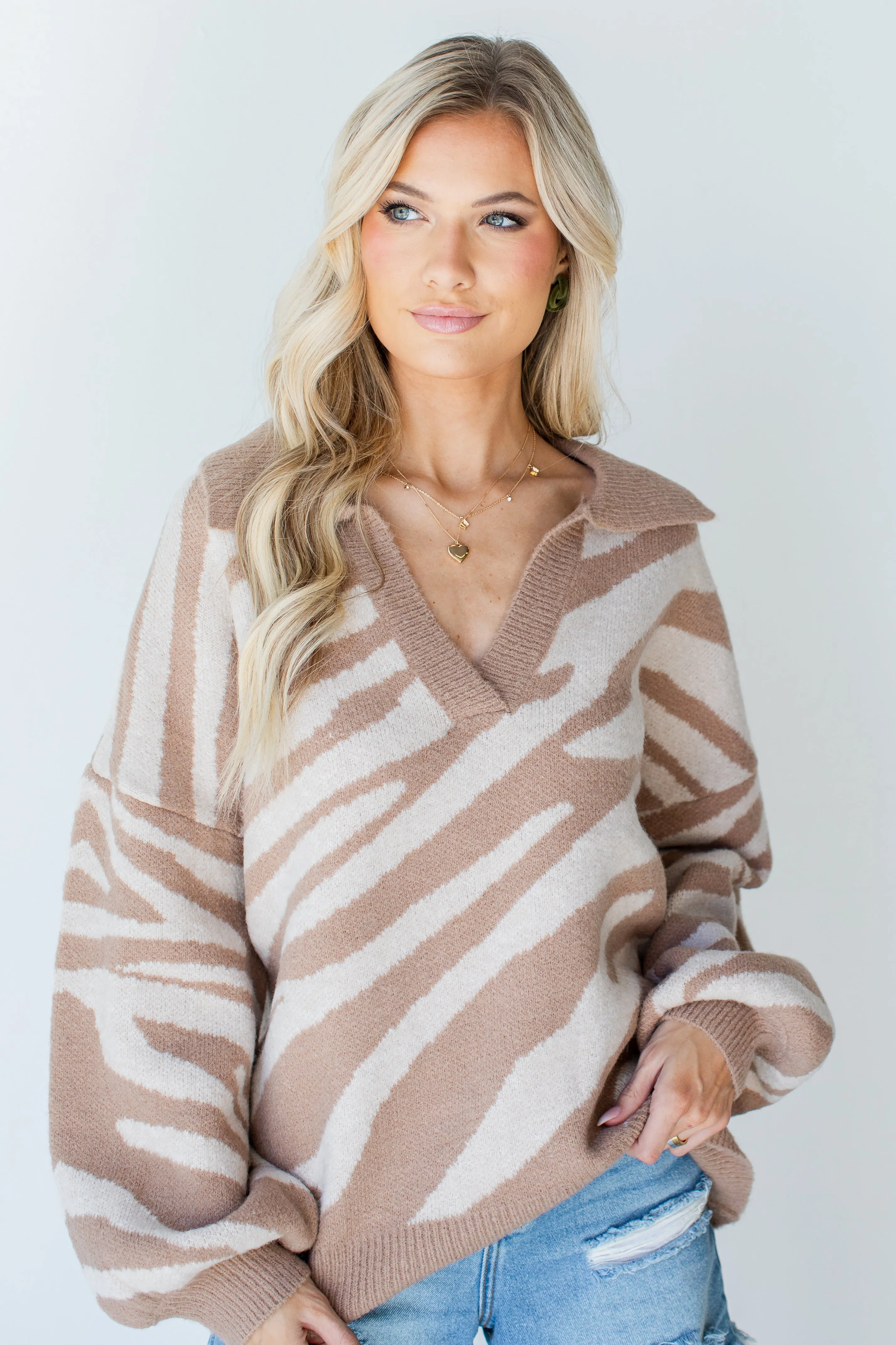 Go Wild Collared Sweater