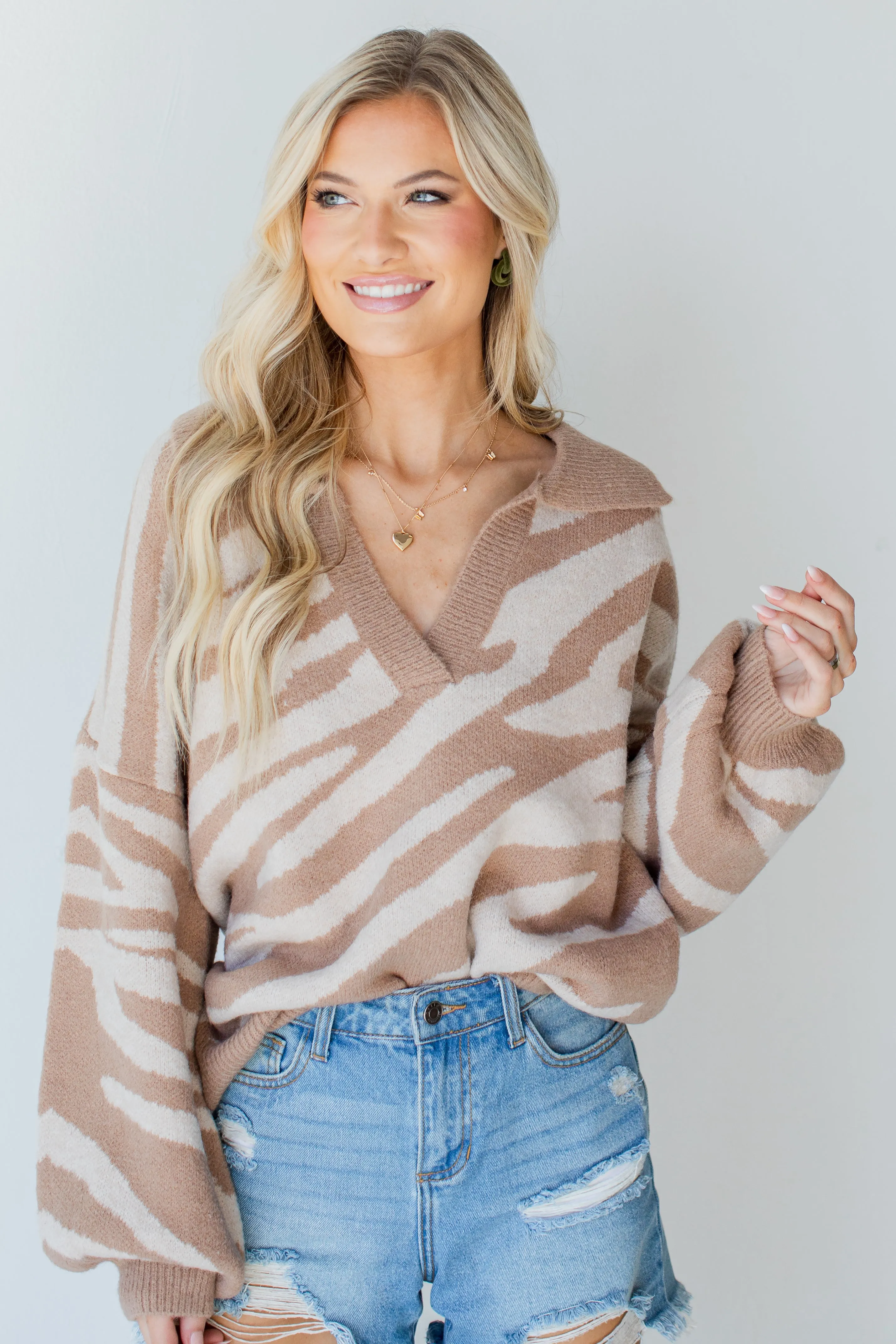Go Wild Collared Sweater