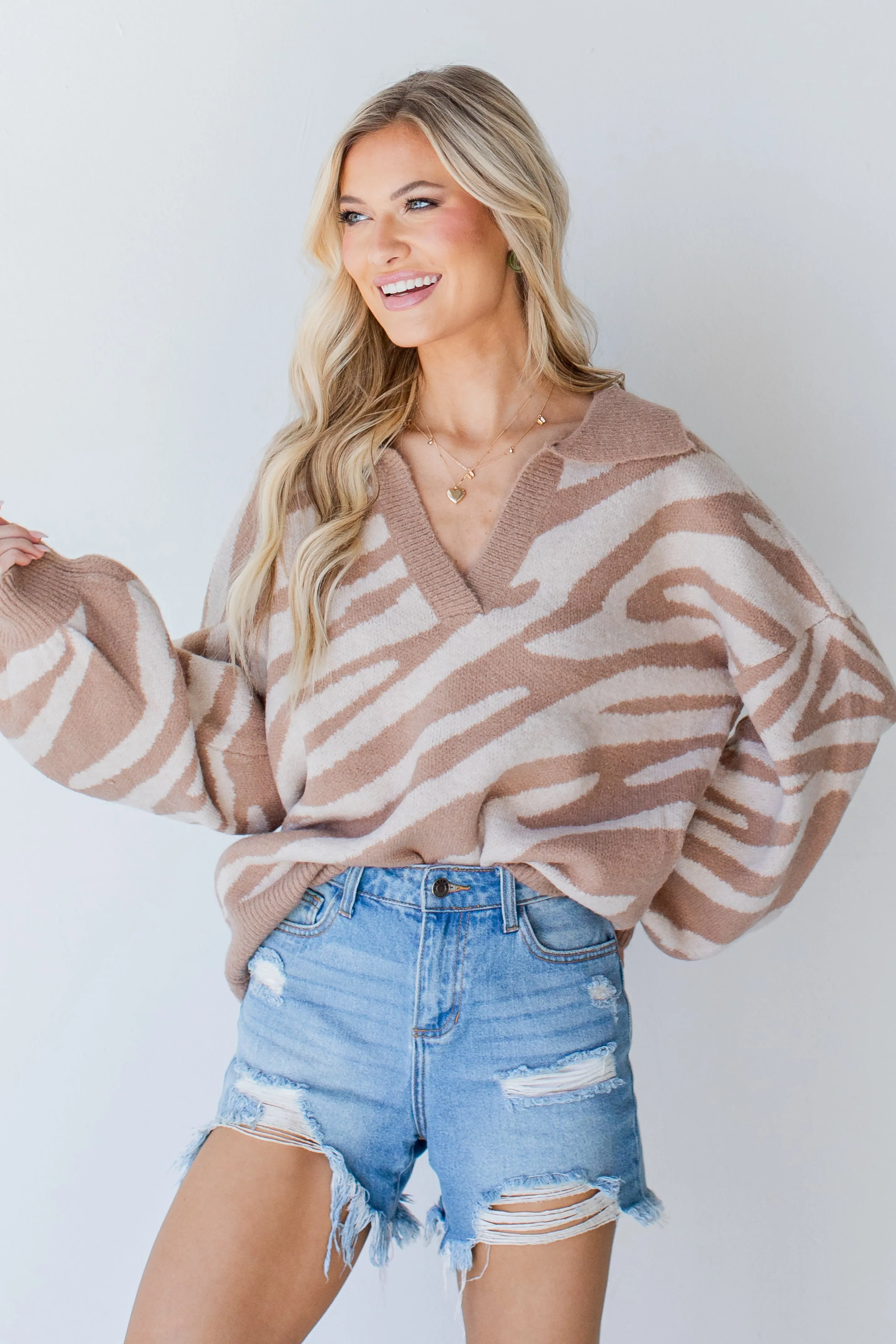 Go Wild Collared Sweater