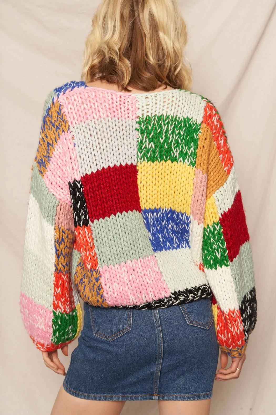 Godot Patchwork Sweater