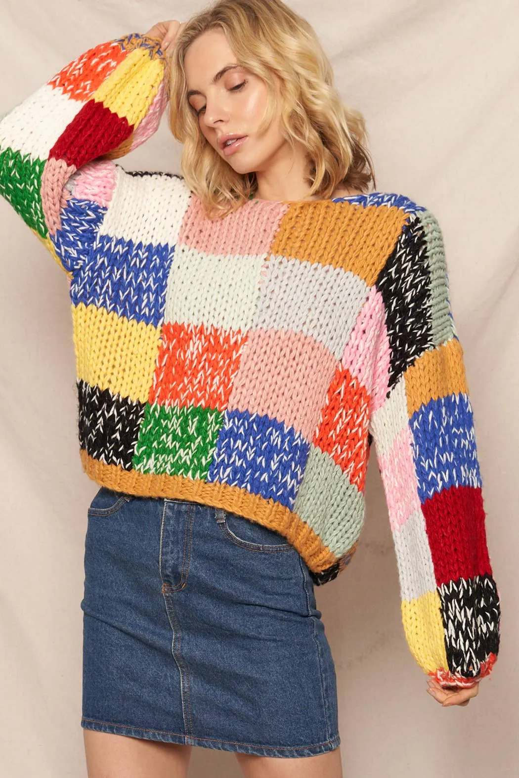 Godot Patchwork Sweater