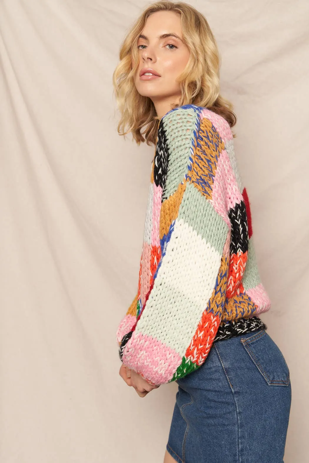 Godot Patchwork Sweater