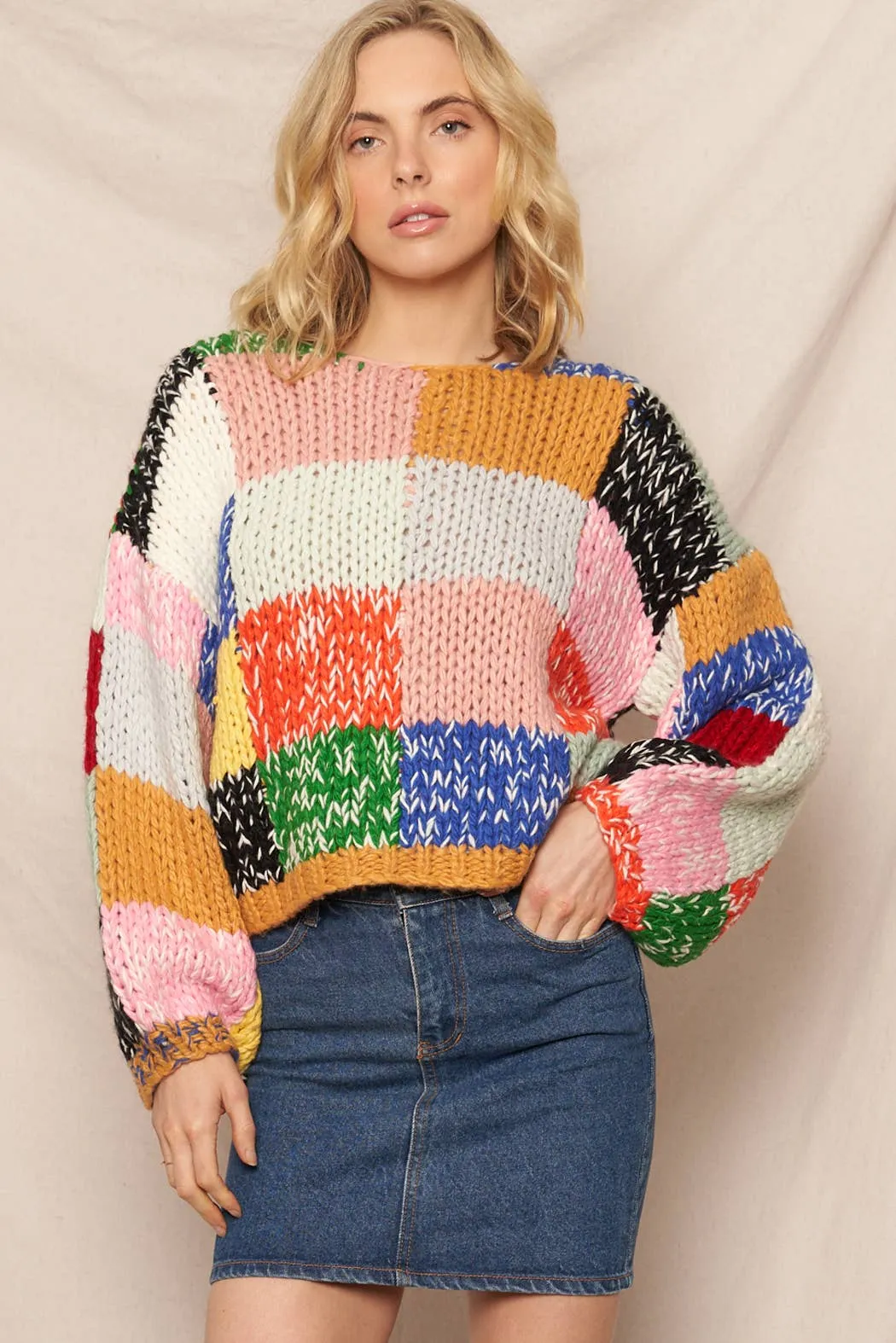 Godot Patchwork Sweater