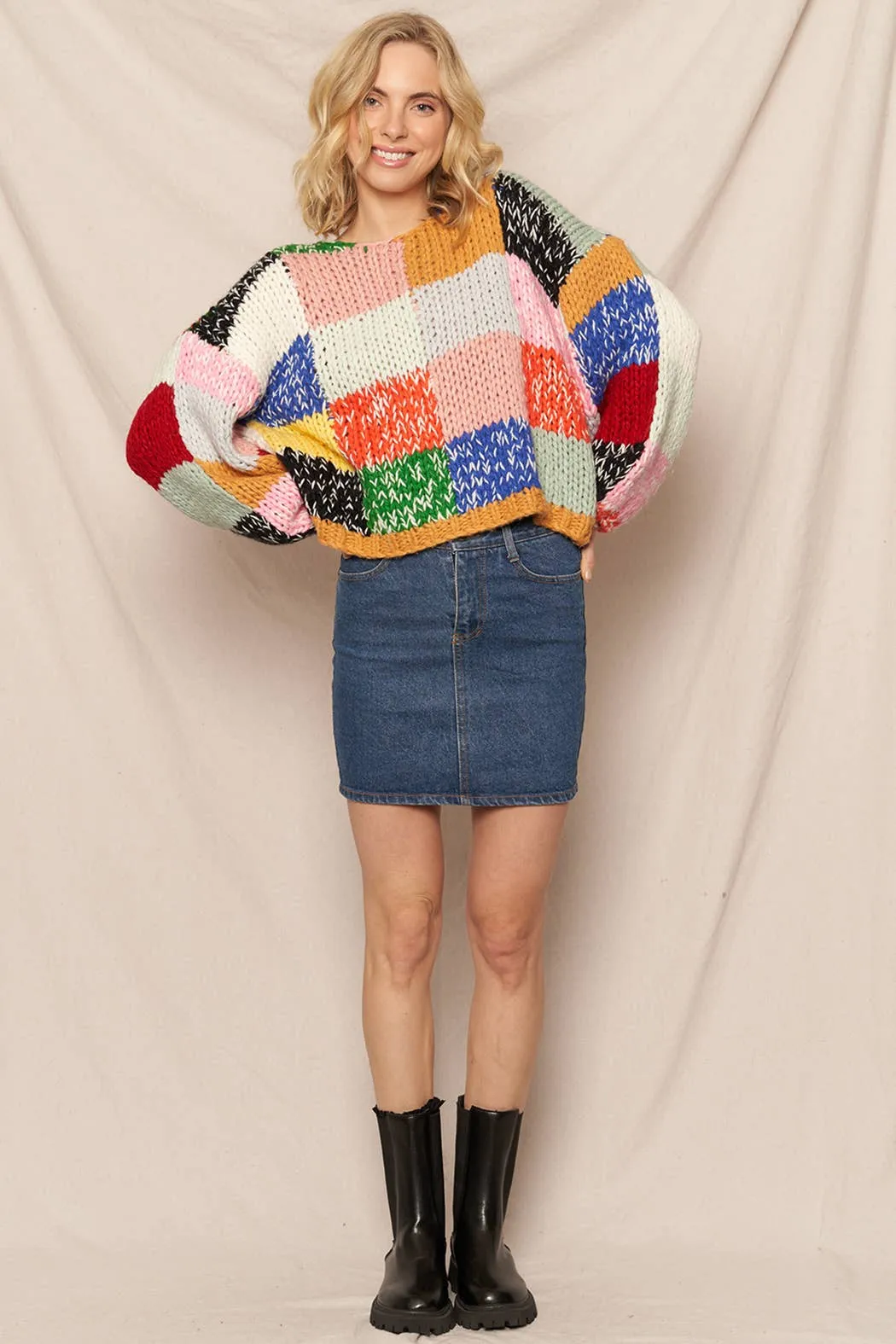 Godot Patchwork Sweater