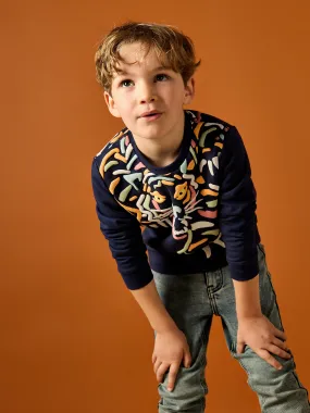 GWD Merlin Multicolour Tiger Print Sweater