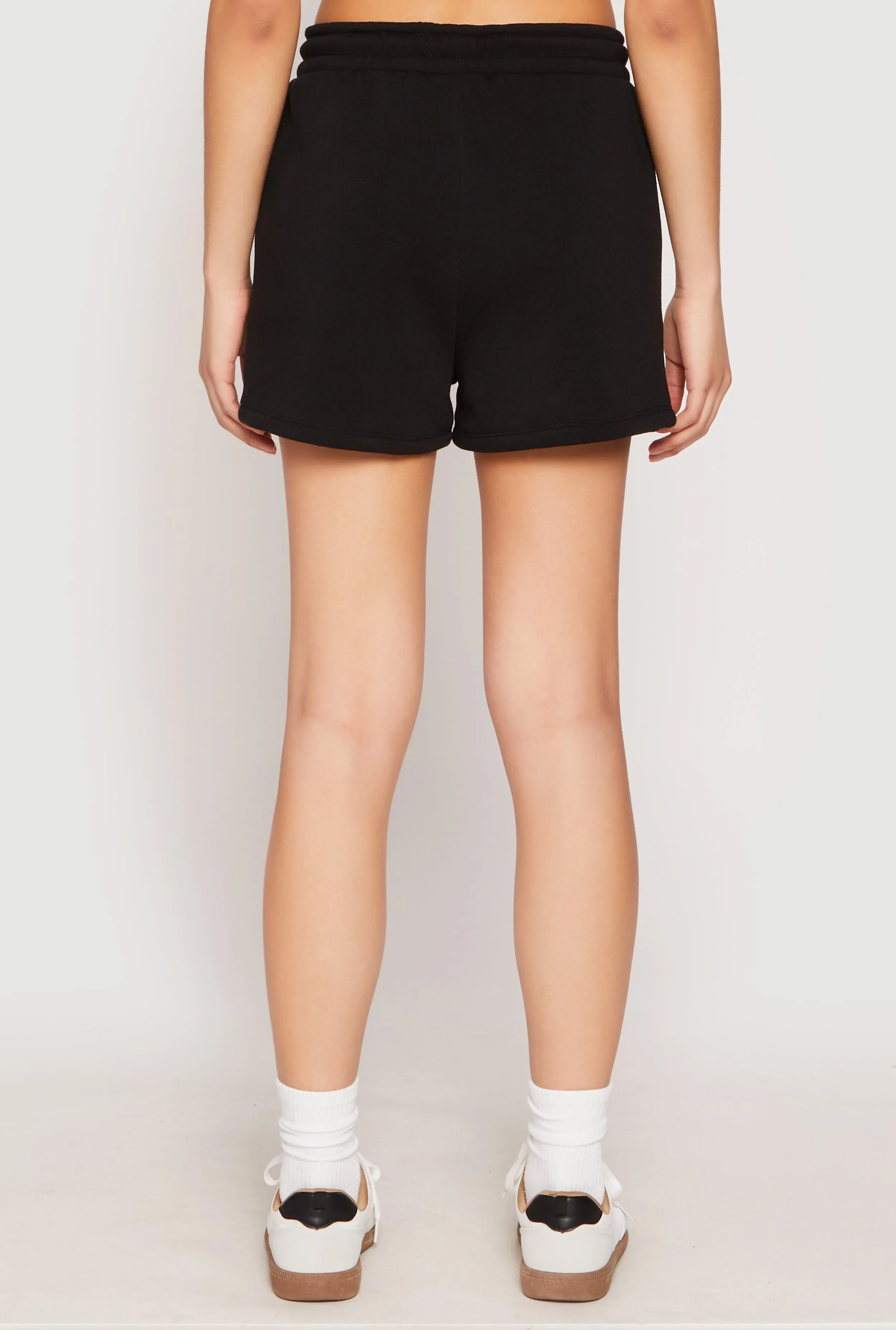 High Waist Drawstring Sweatshorts