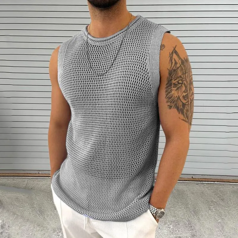 Hollow breathable sexy vest