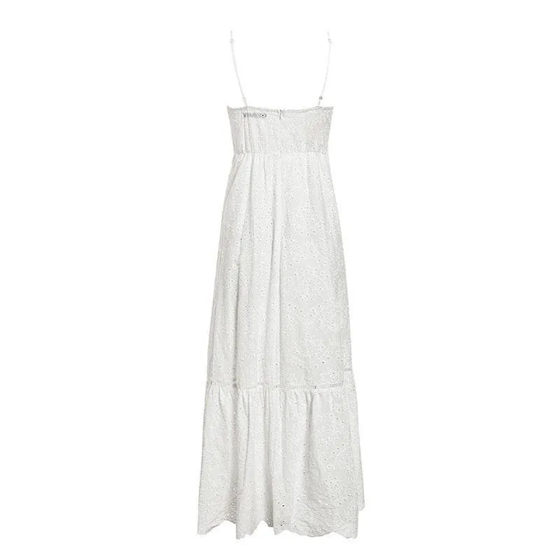 HOLLOW OUT EVENING MAXI DRESS