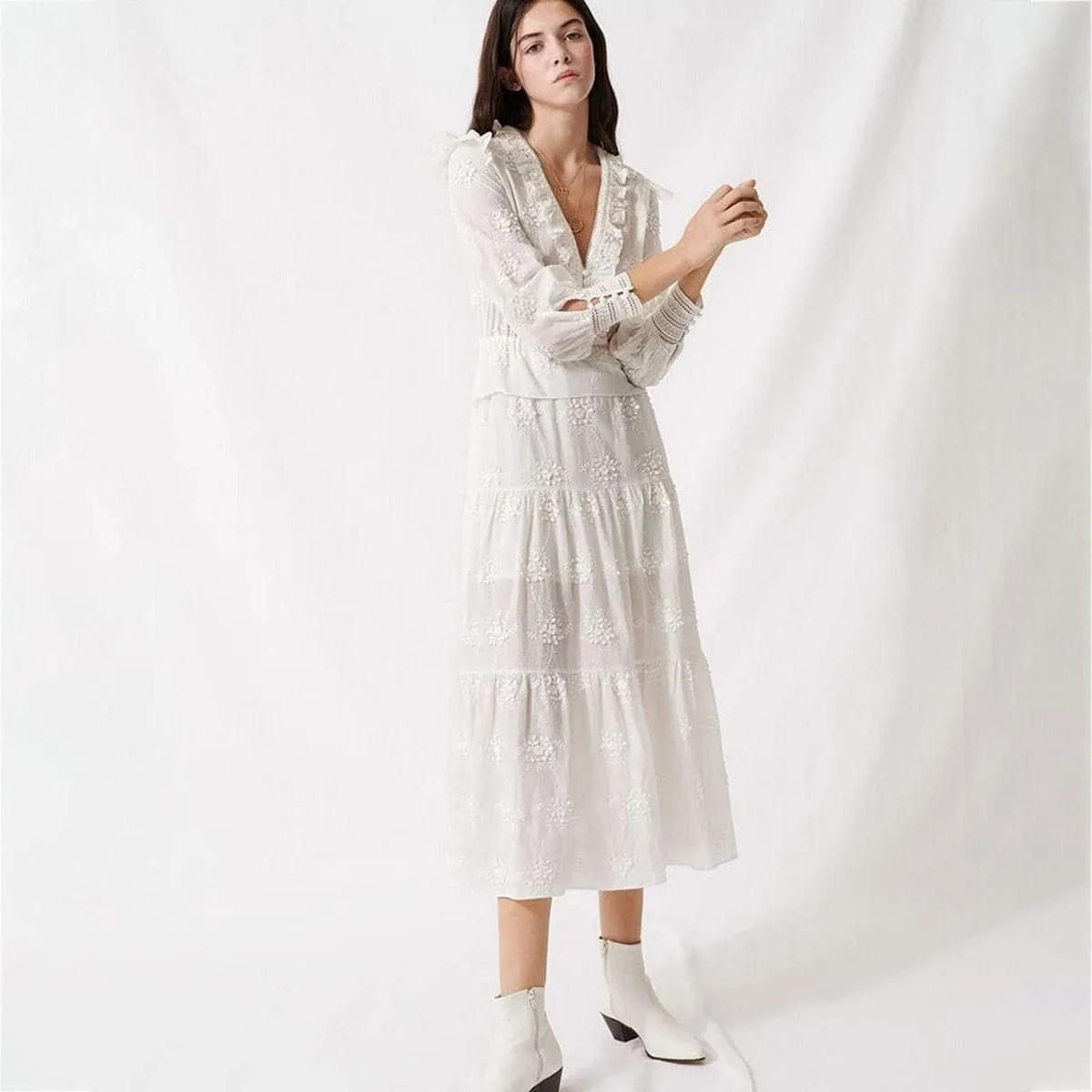 HOLLOW OUT MAXI DRESS