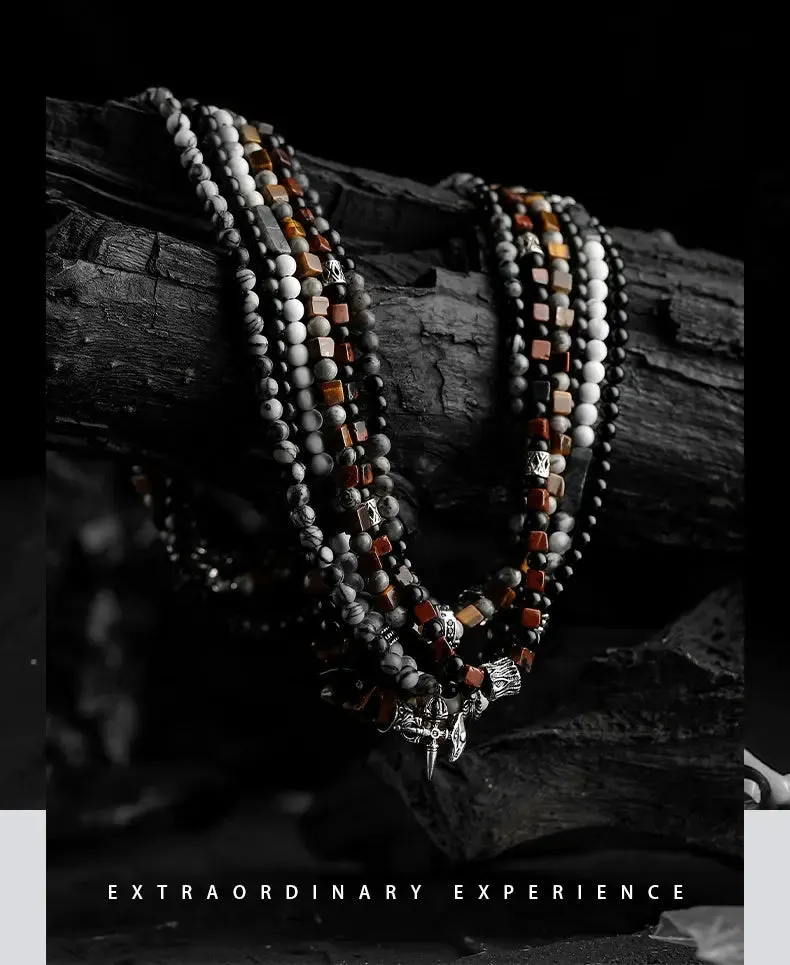 [Hunting] Tiger eye Beaded Necklace