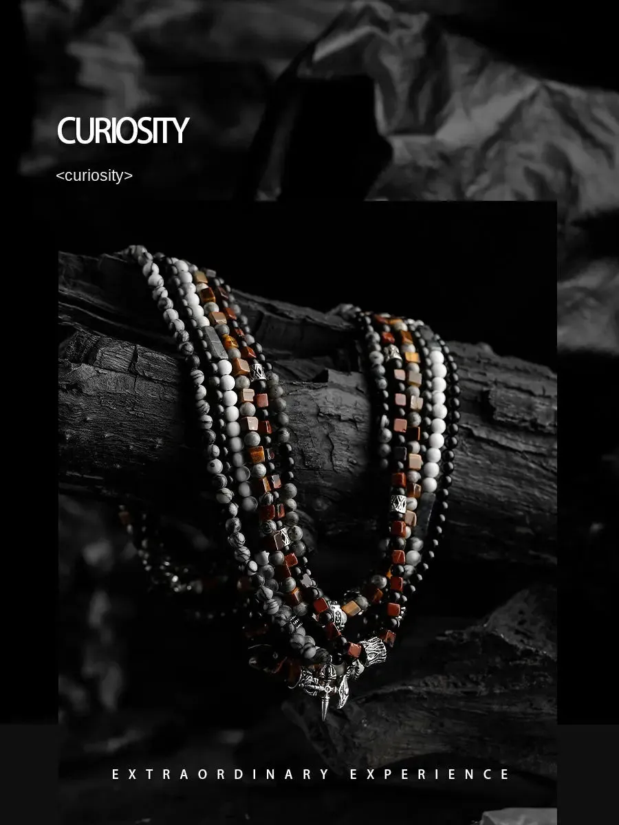 [Hunting] Tiger eye Beaded Necklace