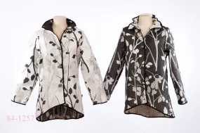 I-Reversibles Black and White Reversible Fall Jacket Woman's Travel Easy