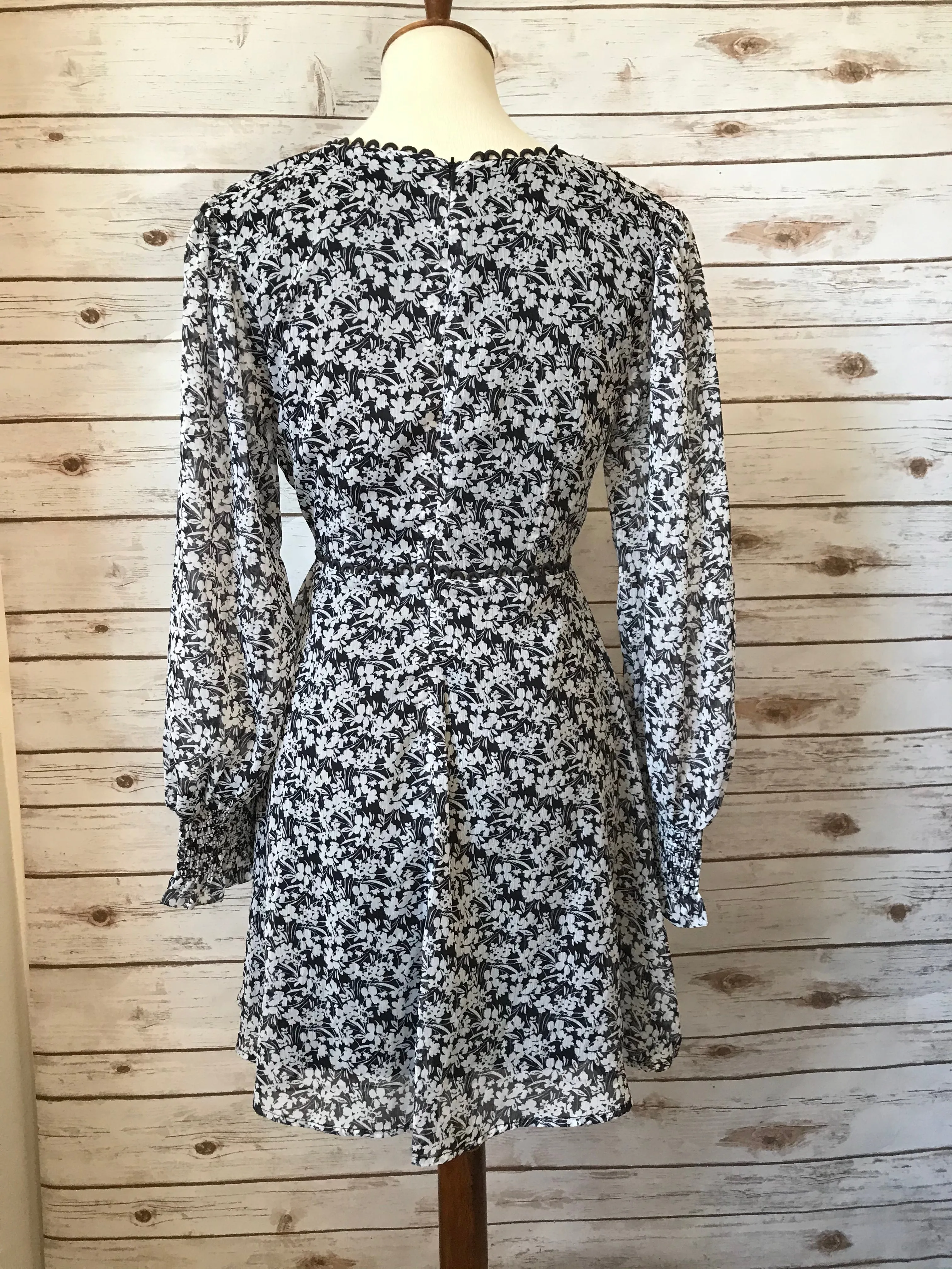 Jackie Print Long Sleeve Floral Mini Dress