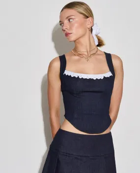 Kayatra Top - Chambray Indigo