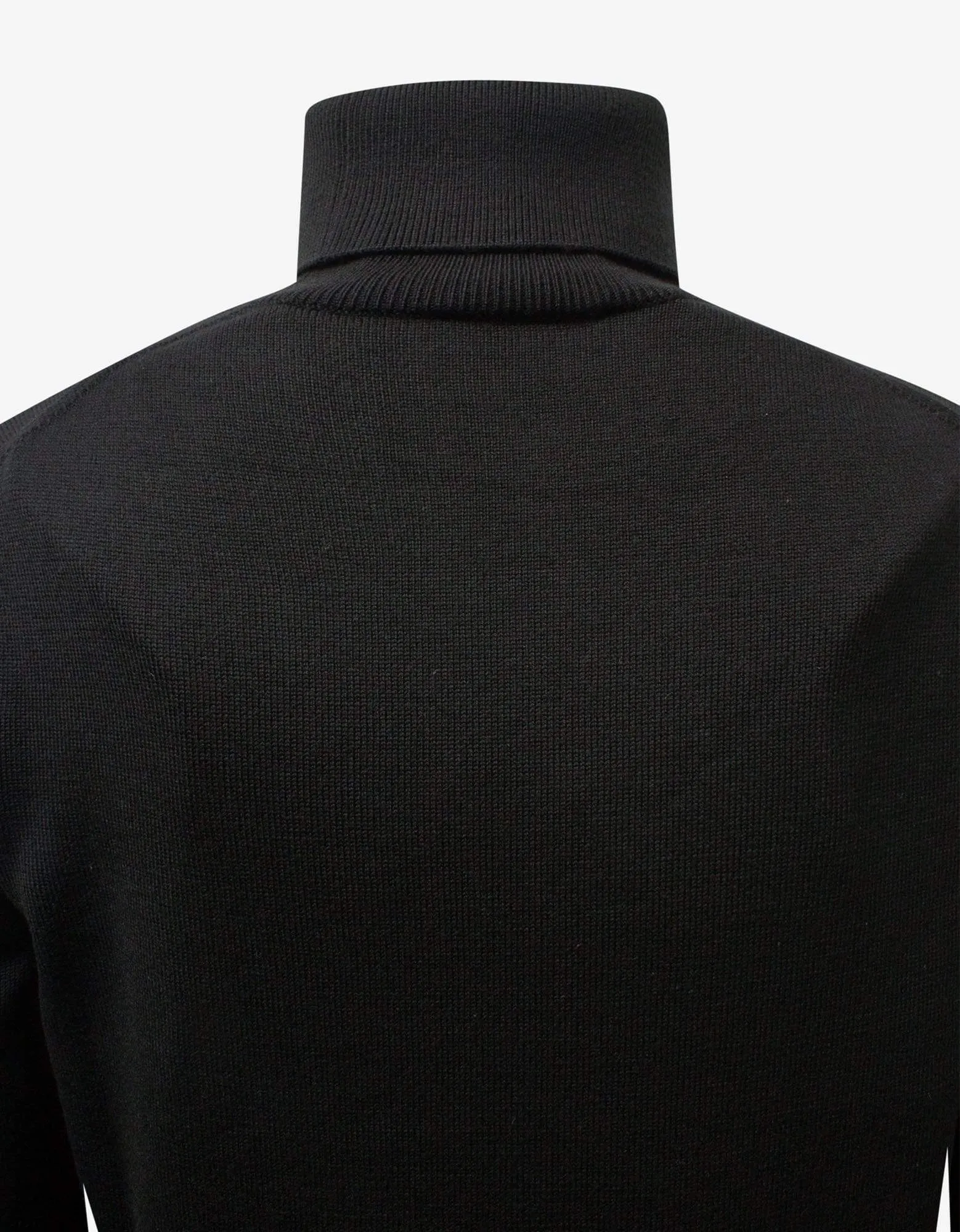 Kenzo Black Tiger Crest Roll Neck Sweater