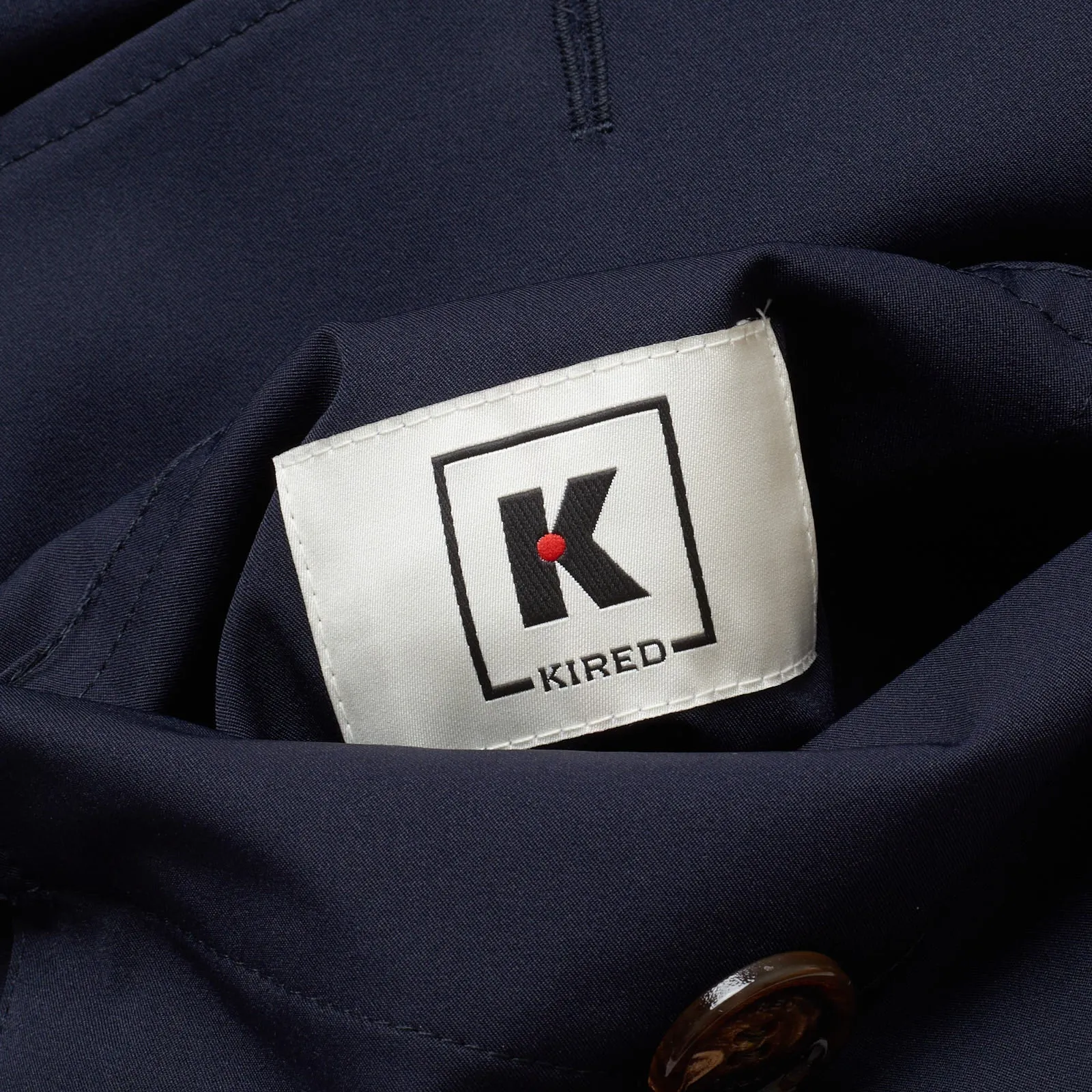 KITON KIRED "Bart2" Navy Blue-Olive Reversible Rain Field Jacket Blouson