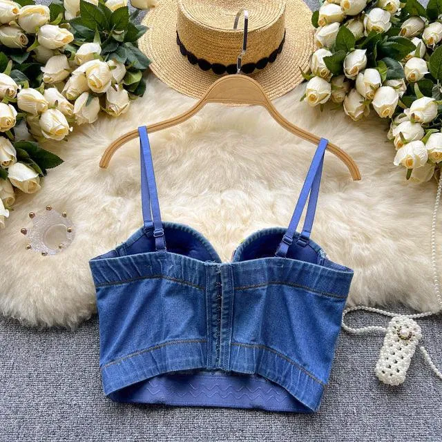 Kristen Rhinestone Bustier Top