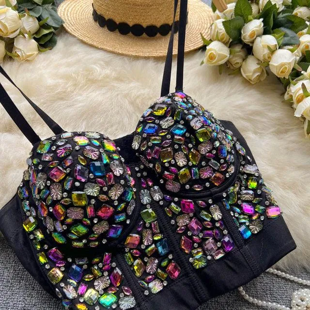 Kristen Rhinestone Bustier Top