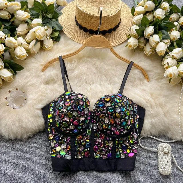 Kristen Rhinestone Bustier Top