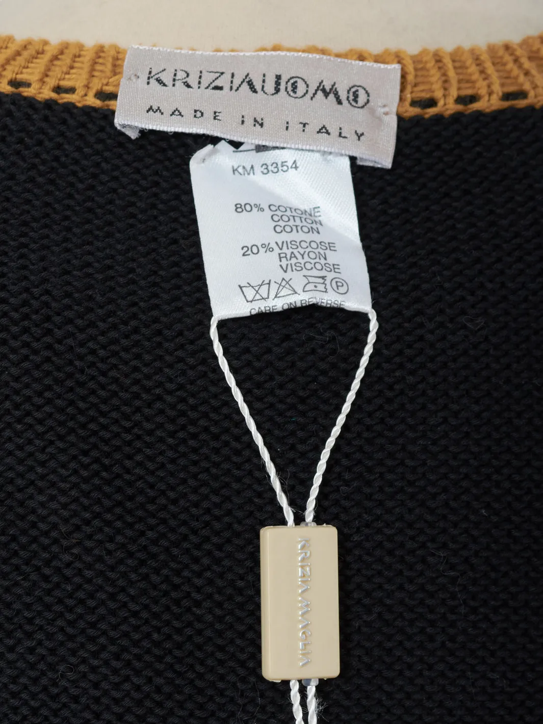 Krizia Cotton Knits with Tiger Embroidery