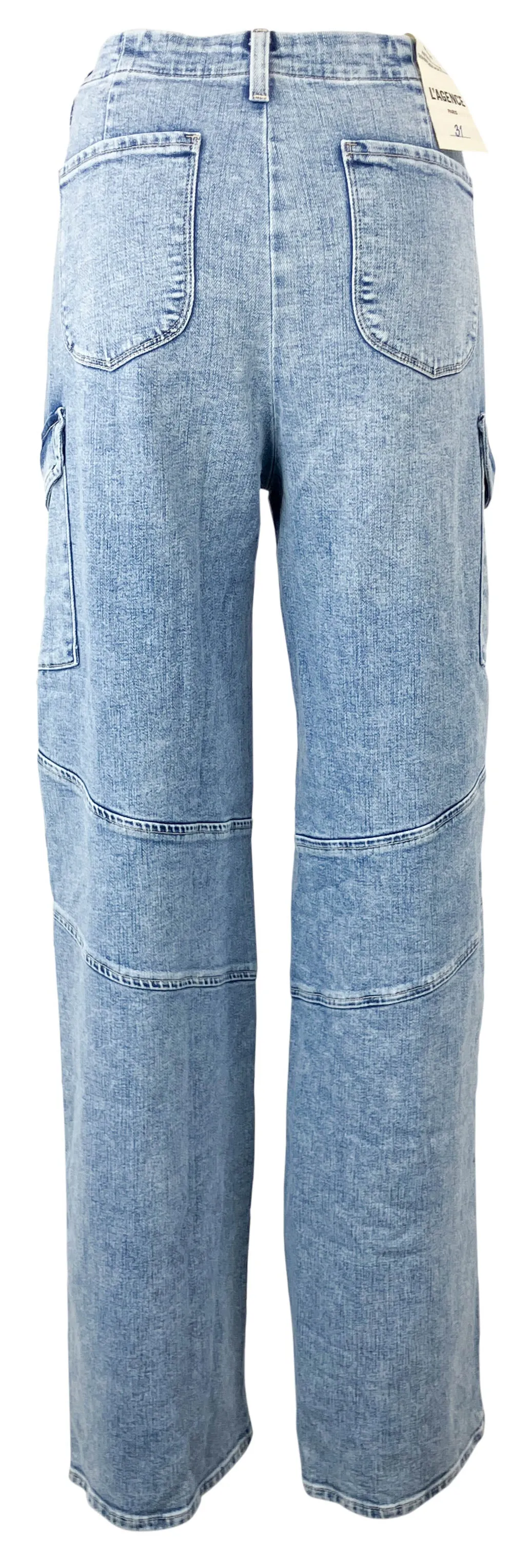 L'Agence Brooklyn Utility Wide Leg Denim in Brewer