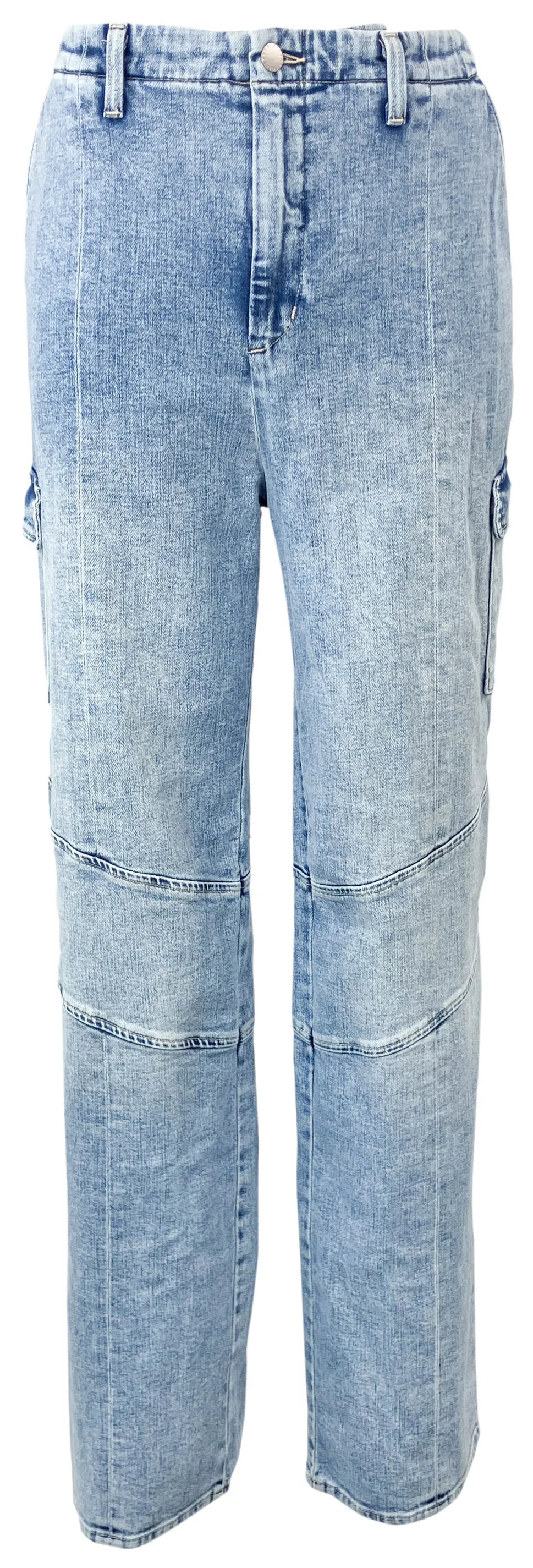 L'Agence Brooklyn Utility Wide Leg Denim in Brewer