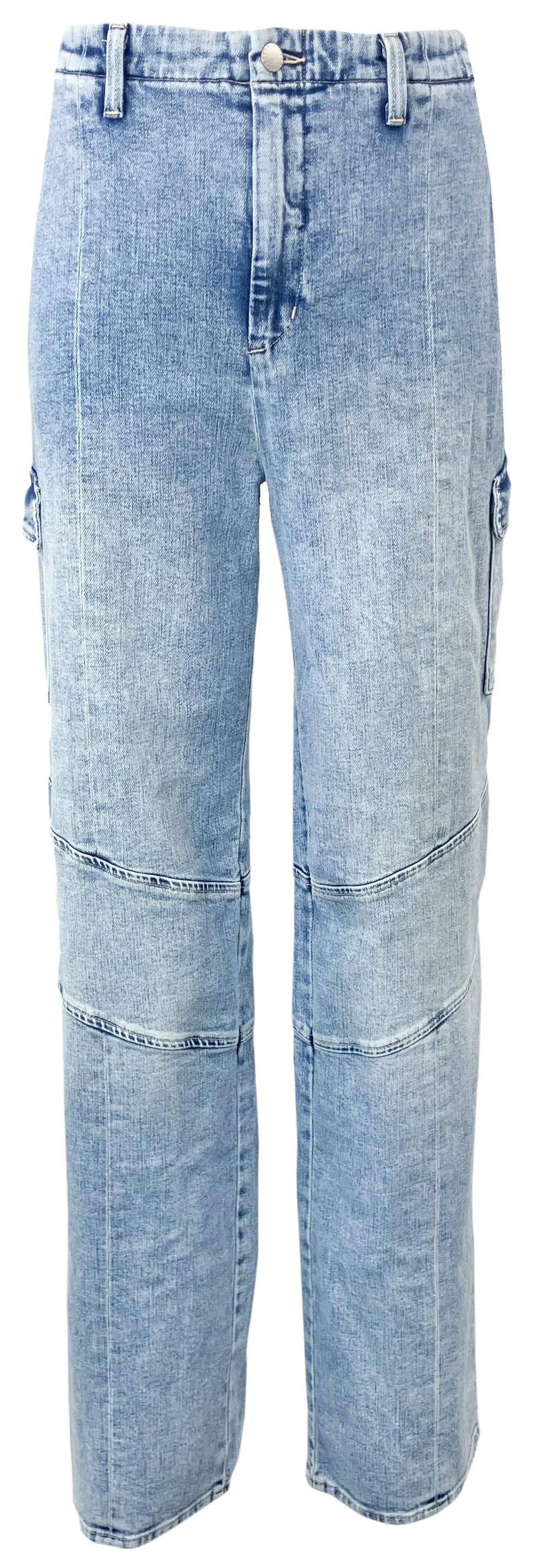 L'Agence Brooklyn Utility Wide Leg Denim in Brewer