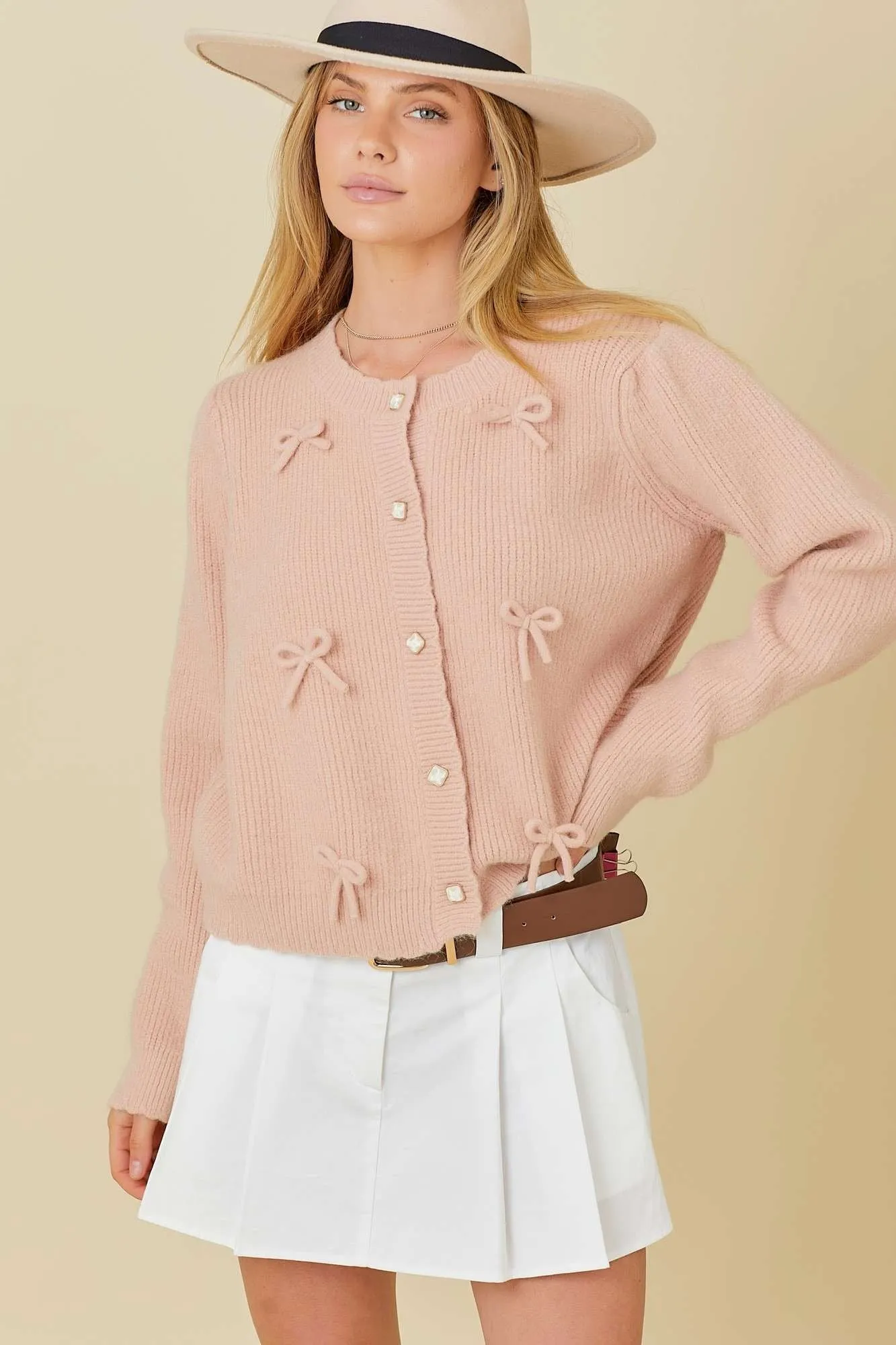LAGOS BOW CARDIGAN