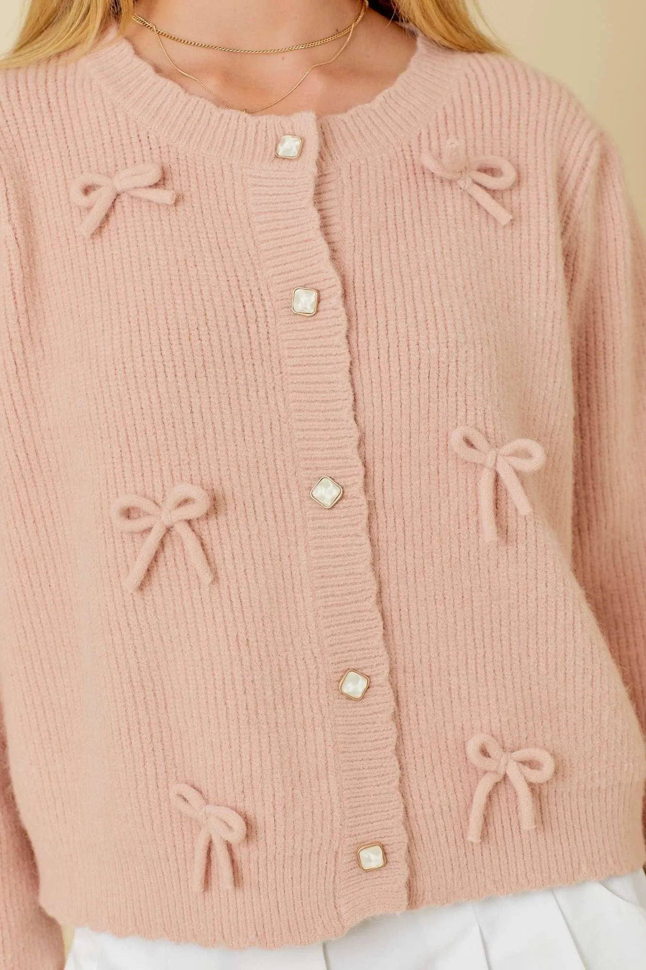 LAGOS BOW CARDIGAN