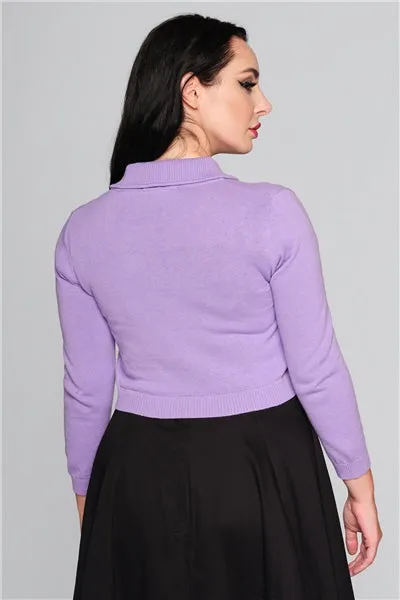 Lilac Andi Knitted Bolero Cardigan