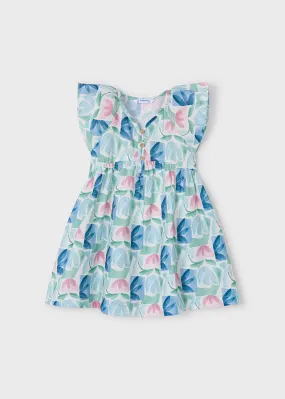 Mayoral Watercolor Floral Print Dress: Size 2 to 8