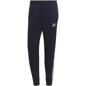 Men's adidas Colorblock Fleece Training Pants with Adjustable Waist and Side Pockets - HK2884