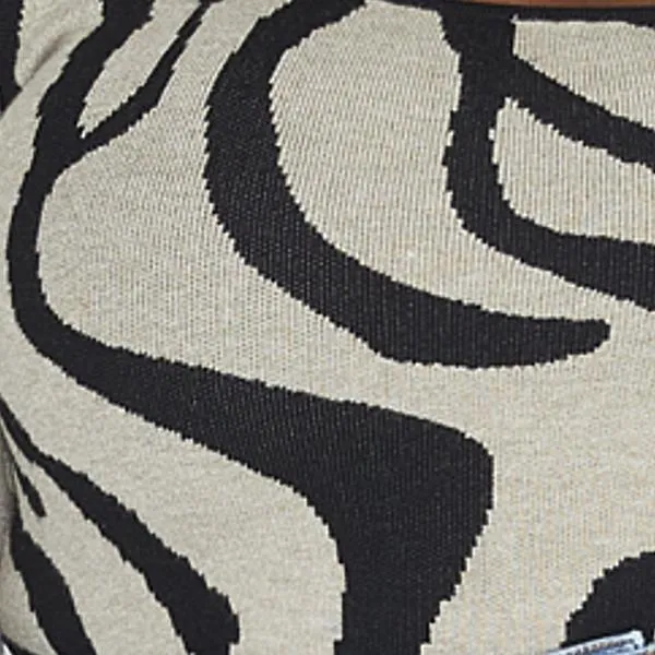 Mia One Shoulder Tiger Print Sweater