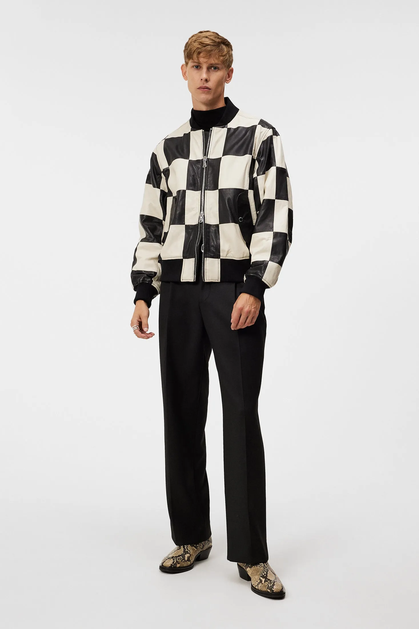 Milan Patchwork Leather Jacket