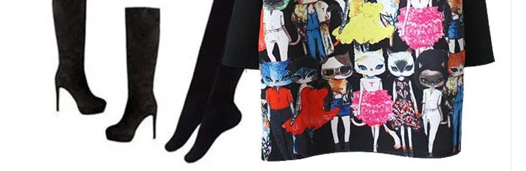 Miss Cat Women Long Sleeve Loose Dress